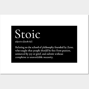 Stoic Definition Posters and Art